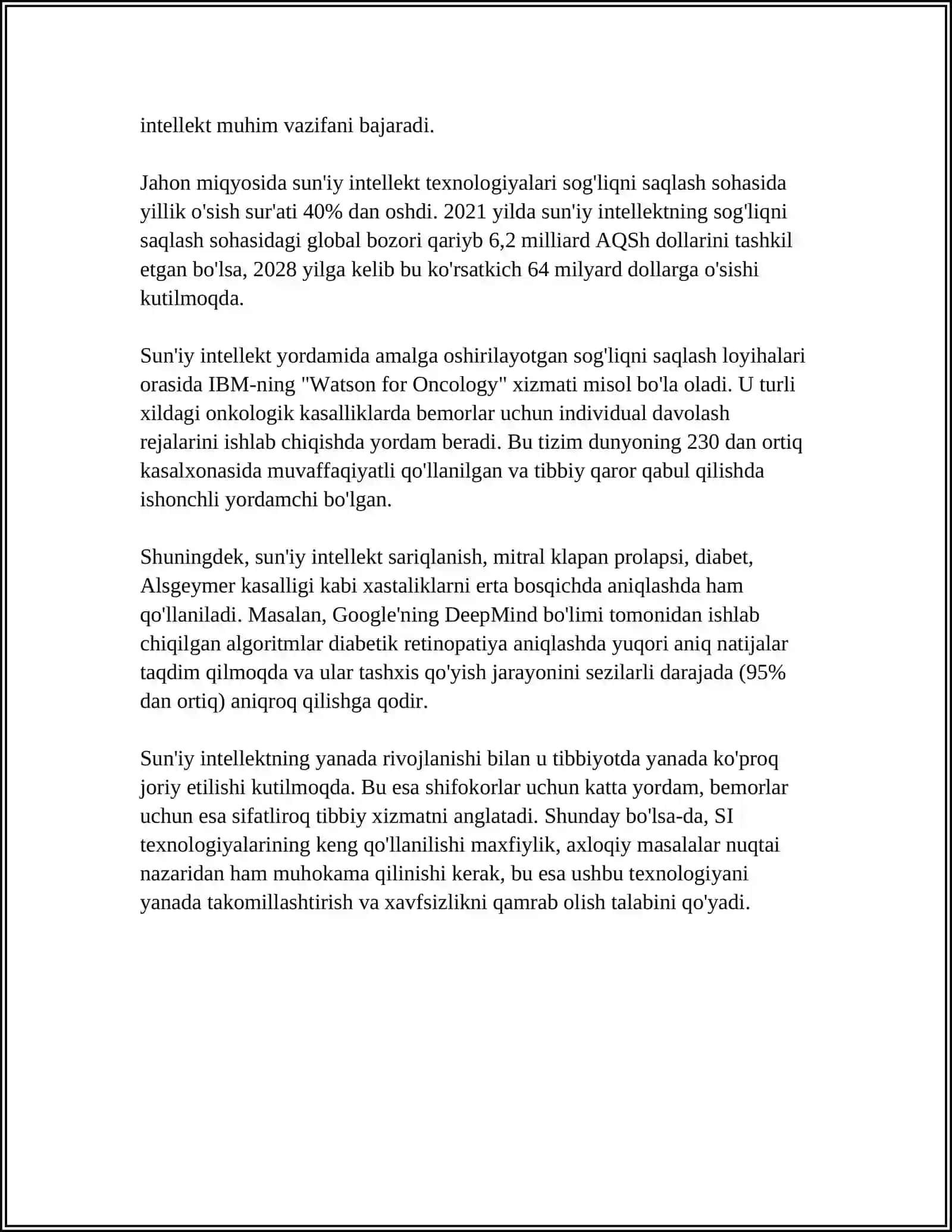 ZAMONAVIY TIBBIYOT TEXNALOGIYALARI 4