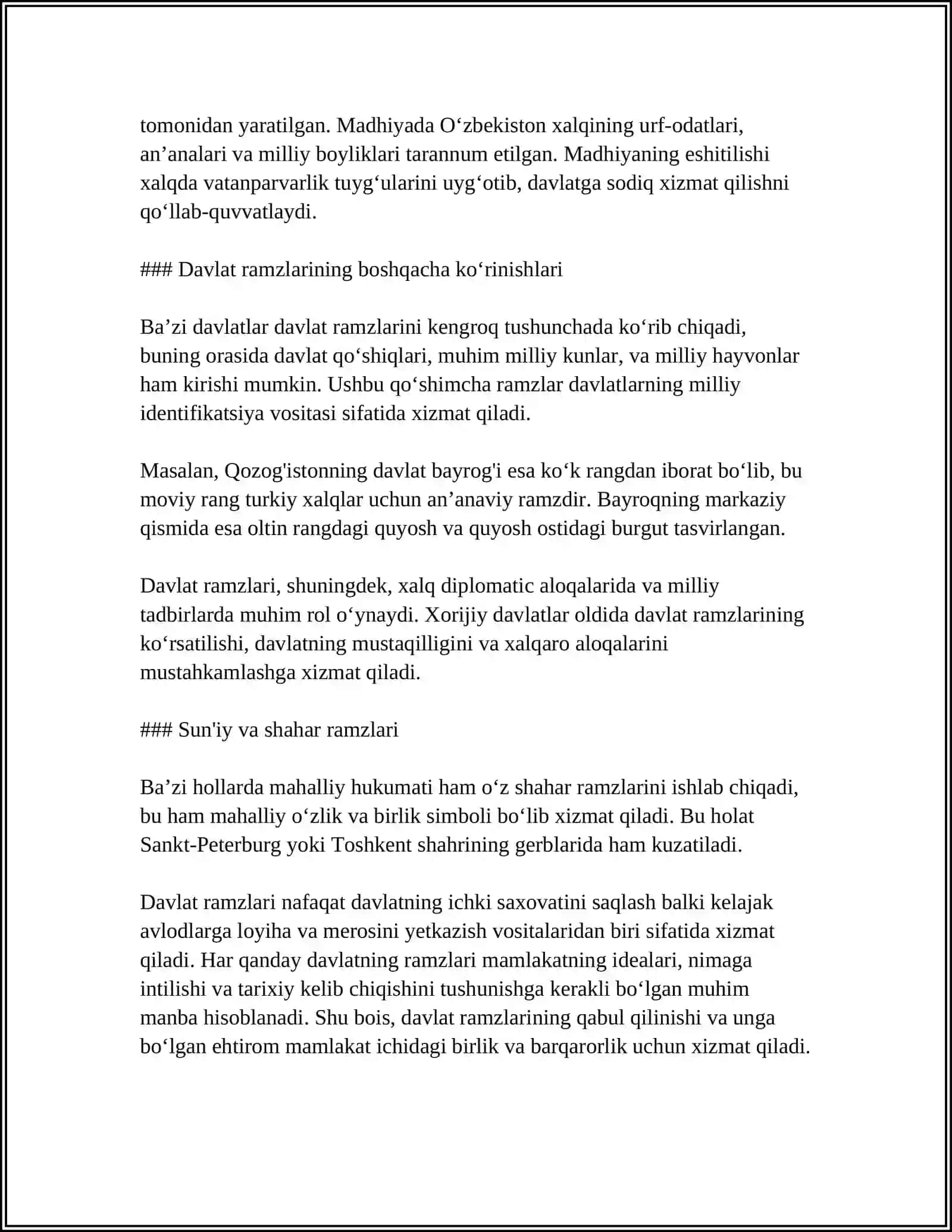 DAVLAT RAMZLARINING QABUL QILINISHI 4