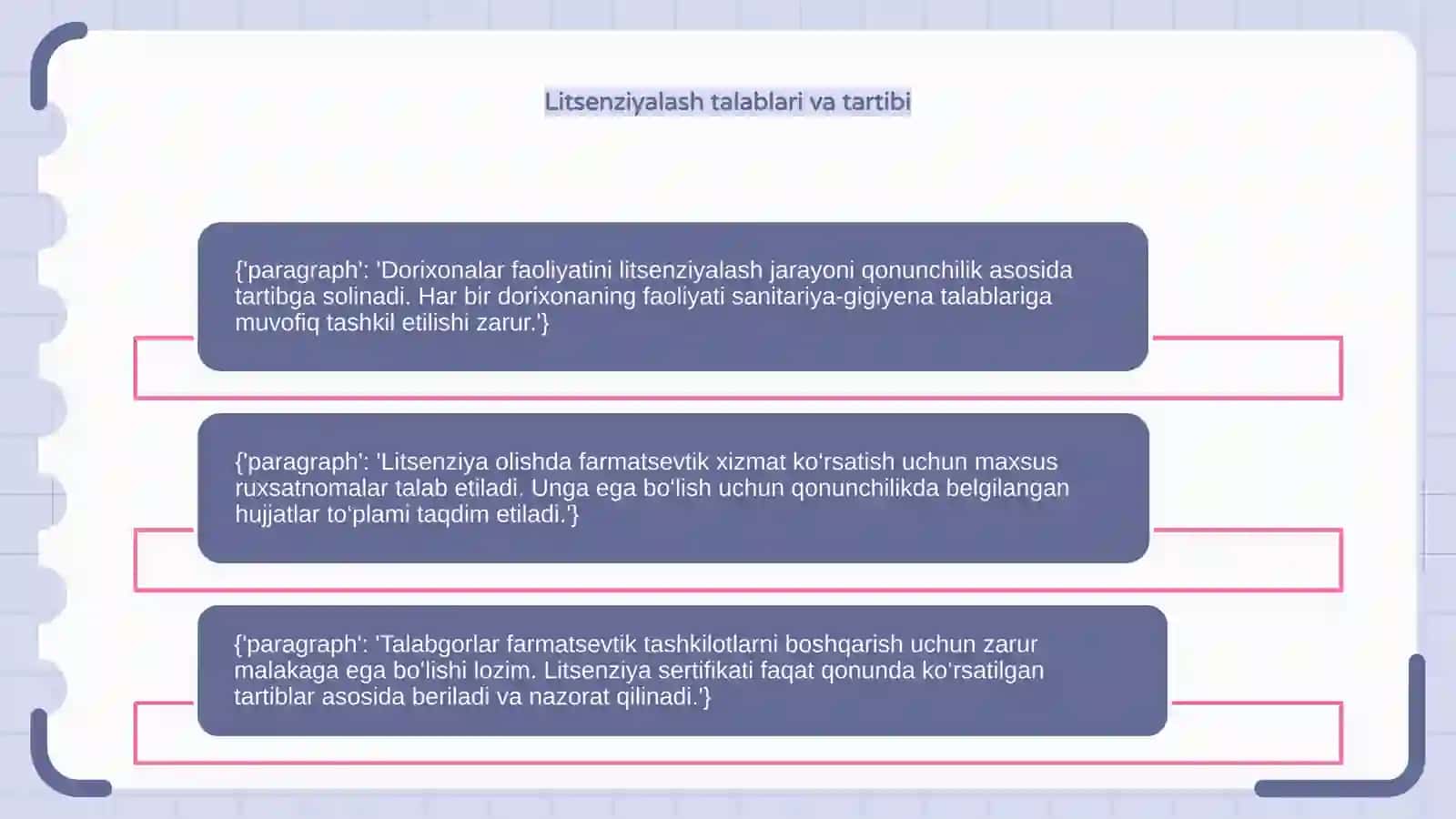 Dorixonalar faoliyatini tashkil etishning qonuniy asoslari mavzusida 4