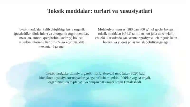 Yuqori Samarali Suyuqlik Xromatografiyasi (HPLC) 4
