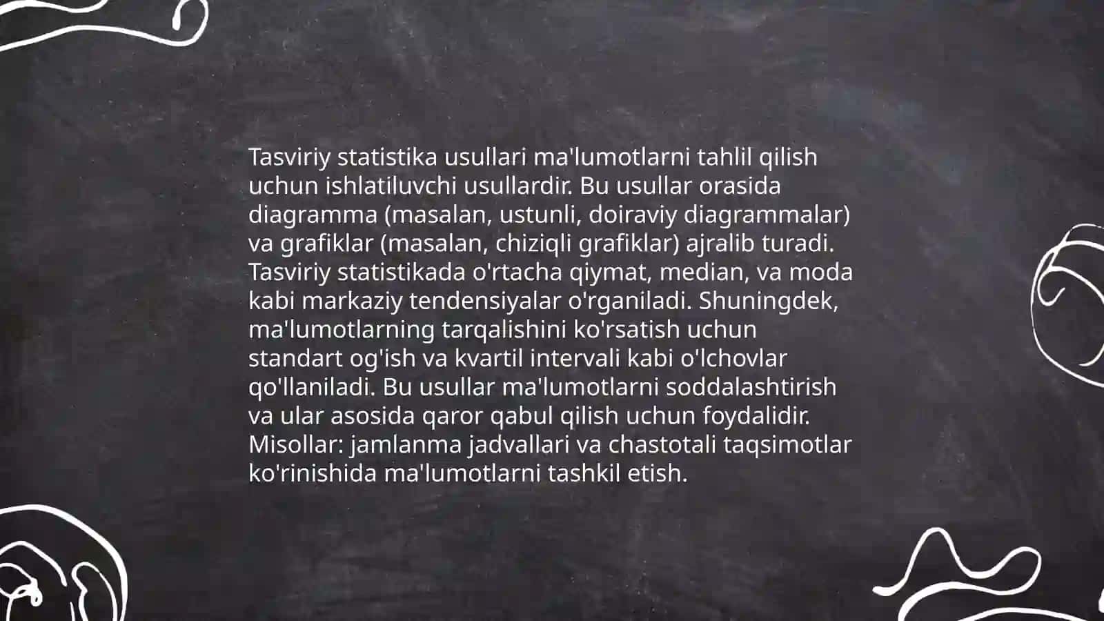 Tasviriy statistika koʻrsatkichlari 4