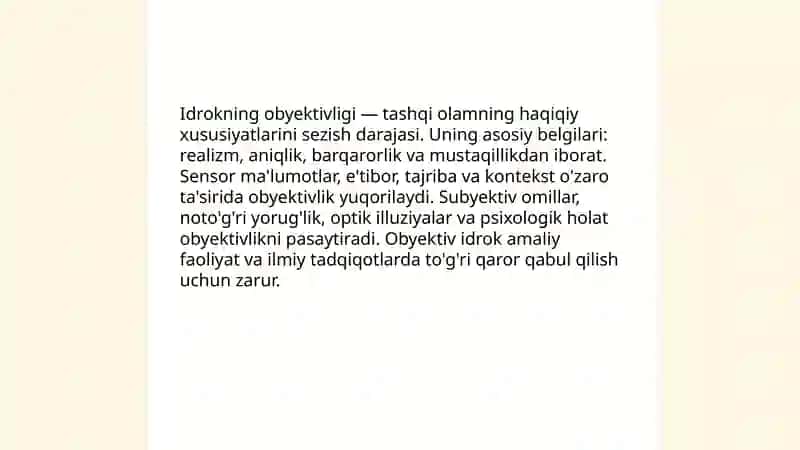 Idrokning umumiy xususiyatlari 4