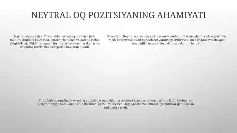Netyral Òq Holatini Aniqlash. Kesim Yadrosi 4