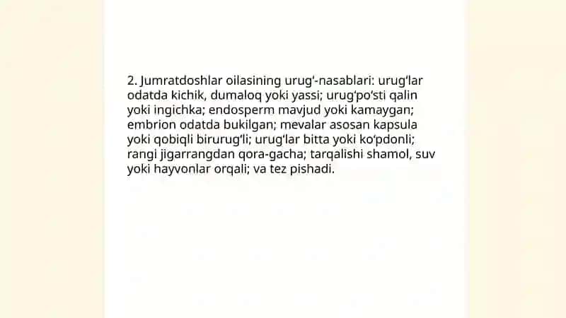 Jumratdoshlar oilasi haqida 4