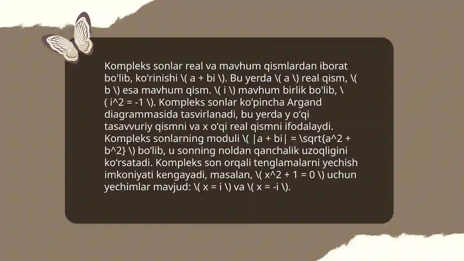 Algebraning asosiy teoremasi 4