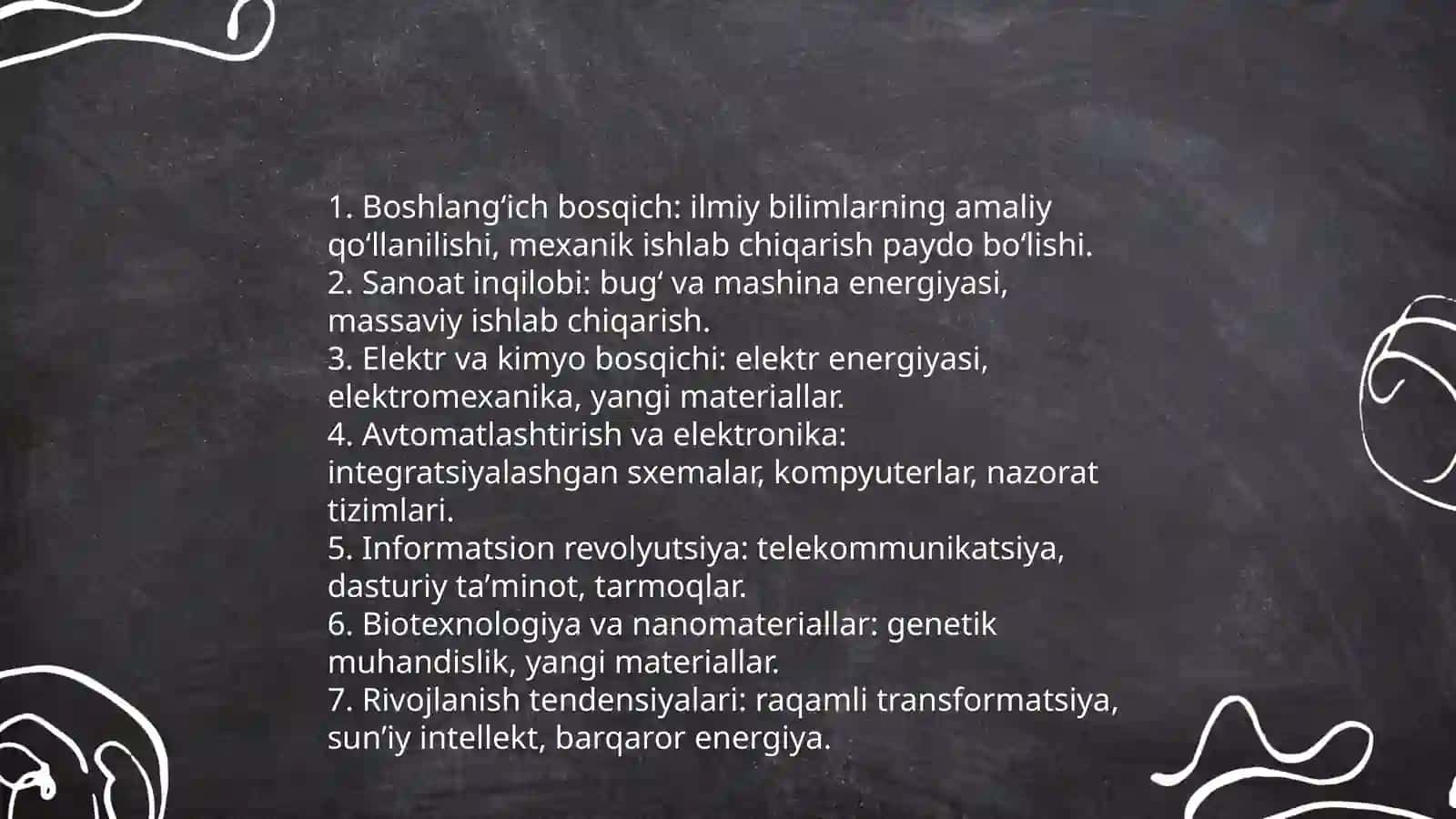 Ilmiy texnika revolyutsiyasining mazmuni 4