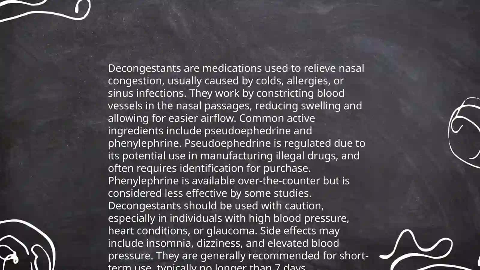 Drugs used in upper respiratory tract infections 4