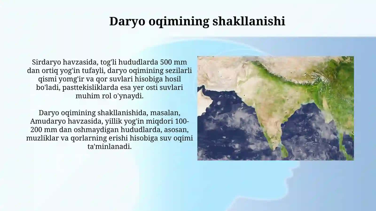 Yog'in turi va uning taqsimlanishi 4