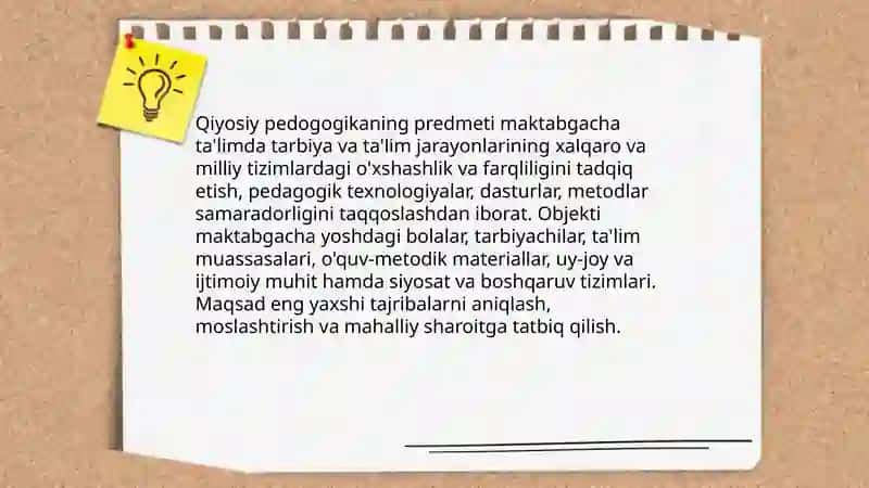 Maktabgacha ta'limda qiyosiy pedogogika 4