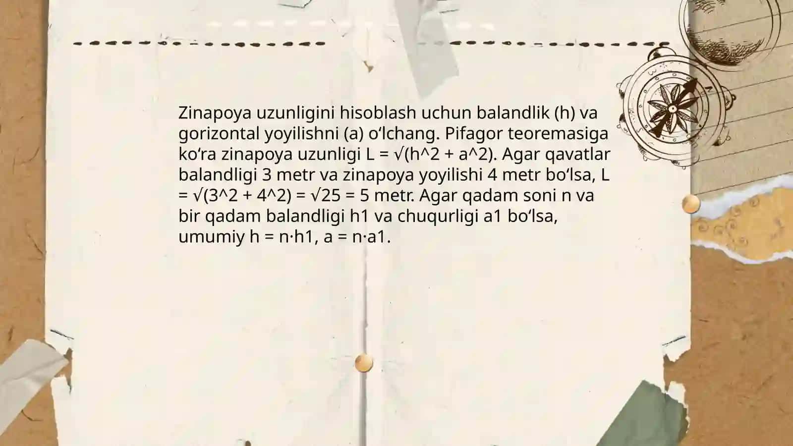 Pifagor teoremasing real hayotdagi tatbiqlari 4