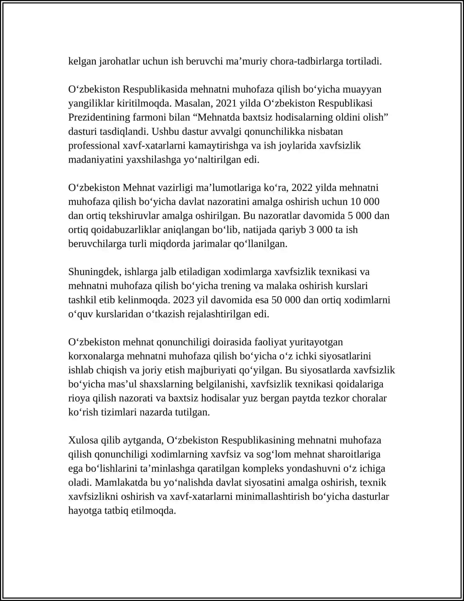 MEHNATNI MUHOFAZA QILISH 4