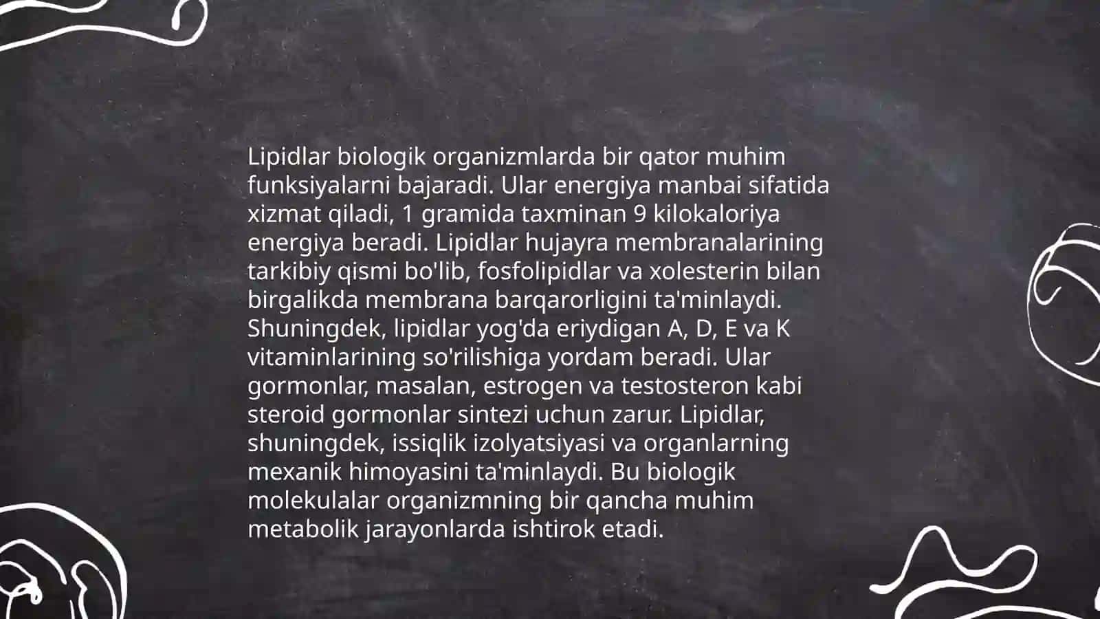 Lipidlar haqida 4