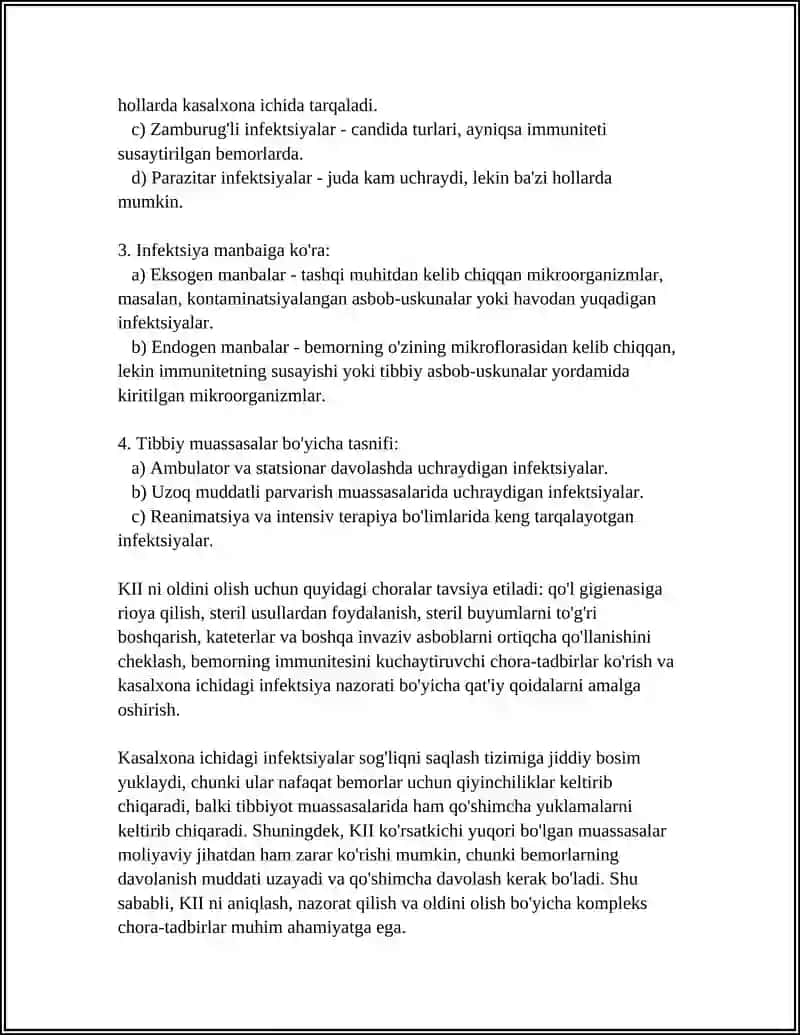 KLINIK MIKROBIOLIGIYA KASALXONA ICHI INFEKSIYALARI 4