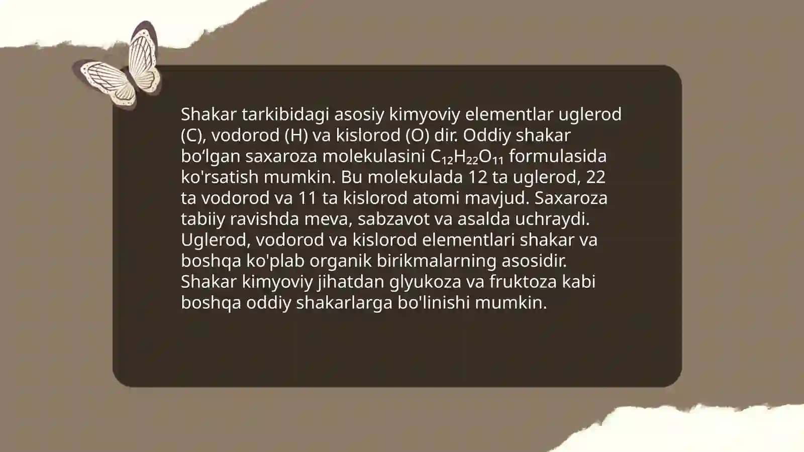Shakarni sifatini aniqlash 4