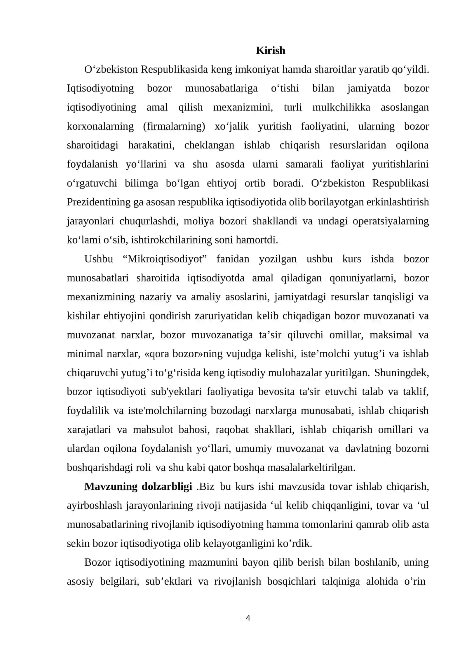 BOZOR MEXANIZMI, UNING TARKIBIY QISMLARI VA AMAL QILISHI 4