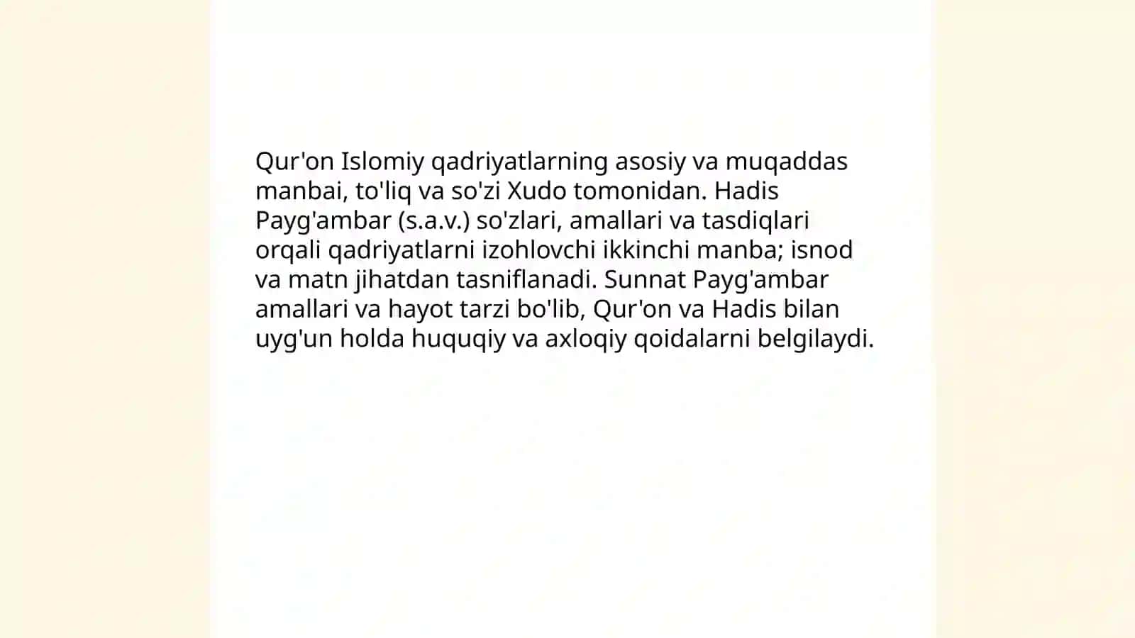 Islomiy qadriyatlarni o'rganishning nazariy asoslari 4