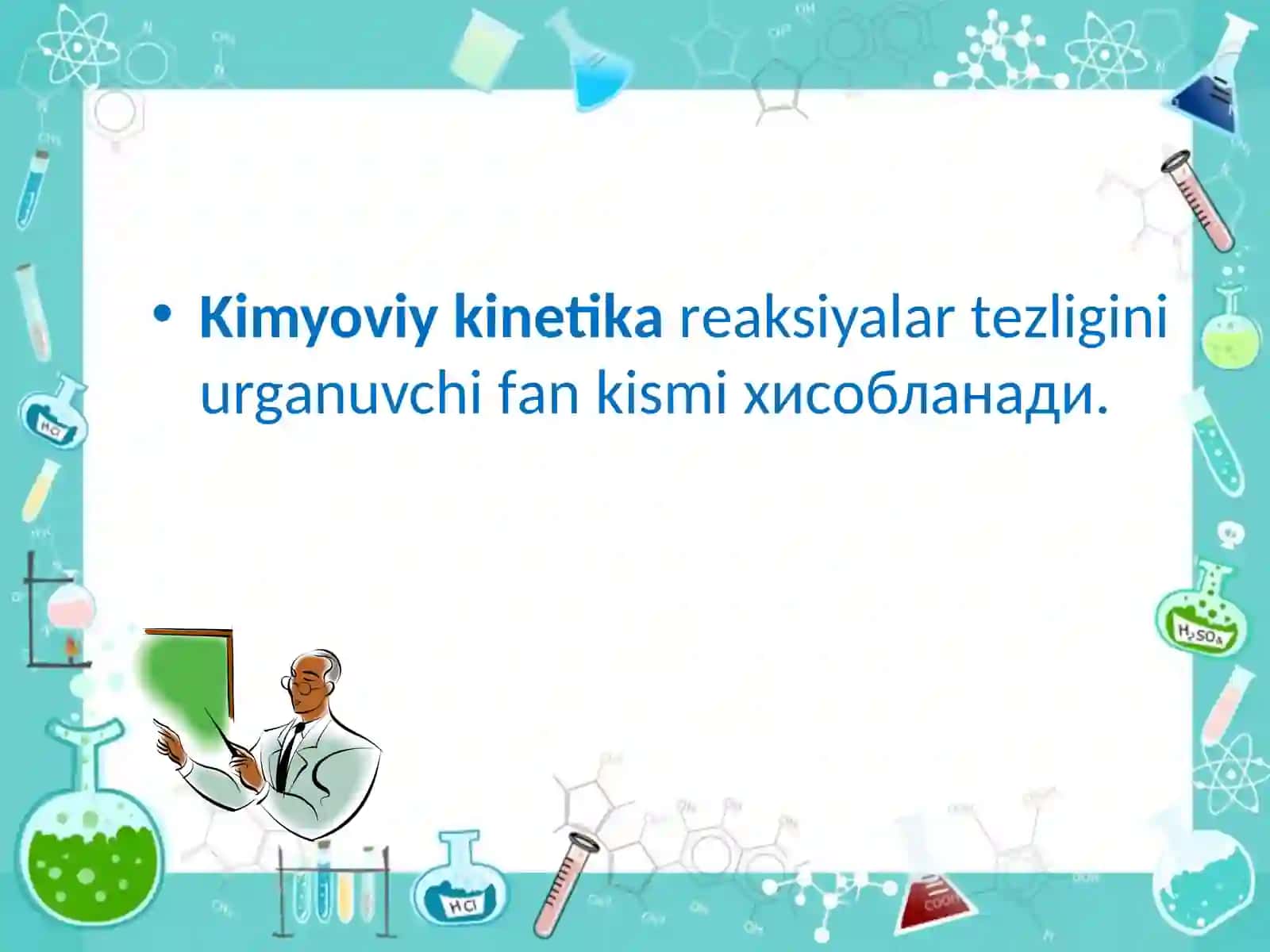 Kimyoviy Reaksiyalarkin etiketikasi va muvozanat 4