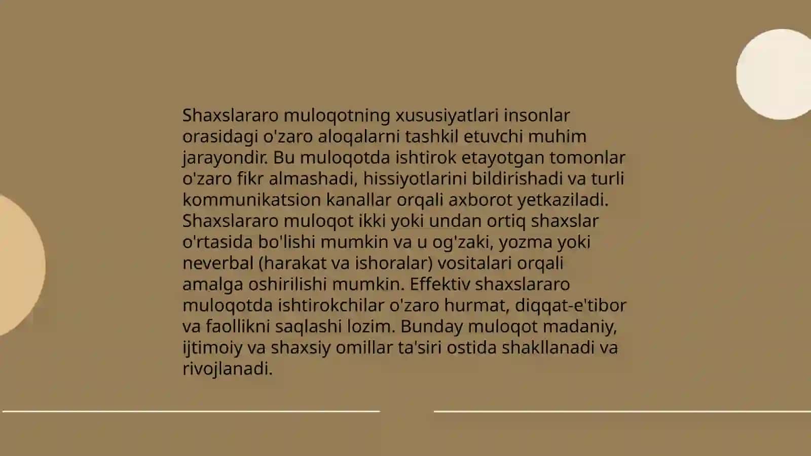Muloqot shaxslararo ta'sir sifatida 4