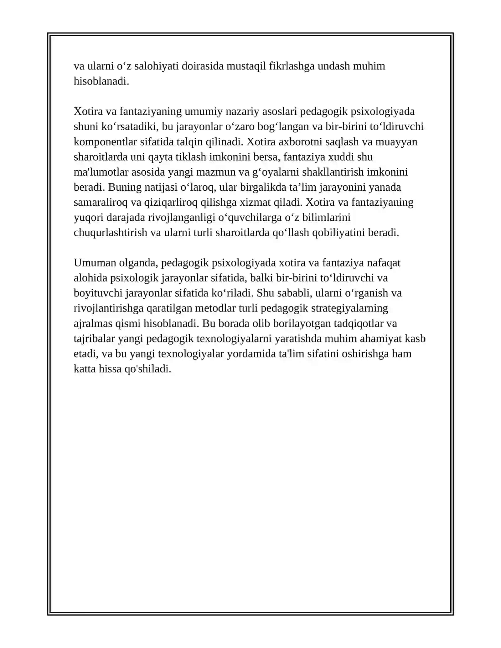 Xotirani O'rganish Metodlari 4