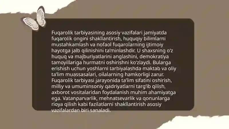 Fuqarolik tarbiyasining maqsadi vazifalari va metodlari 4