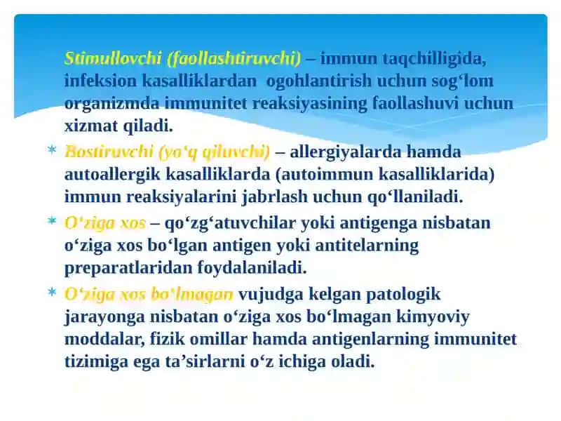 IMMUNOTERAPIYA VA IMMUNOPROFILAKTIKA. SEROTERAPIYA 4