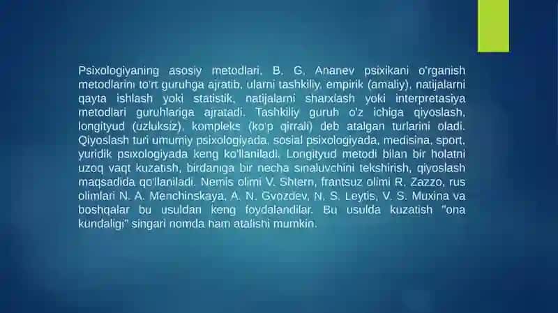 Psixologiya metodlari 4