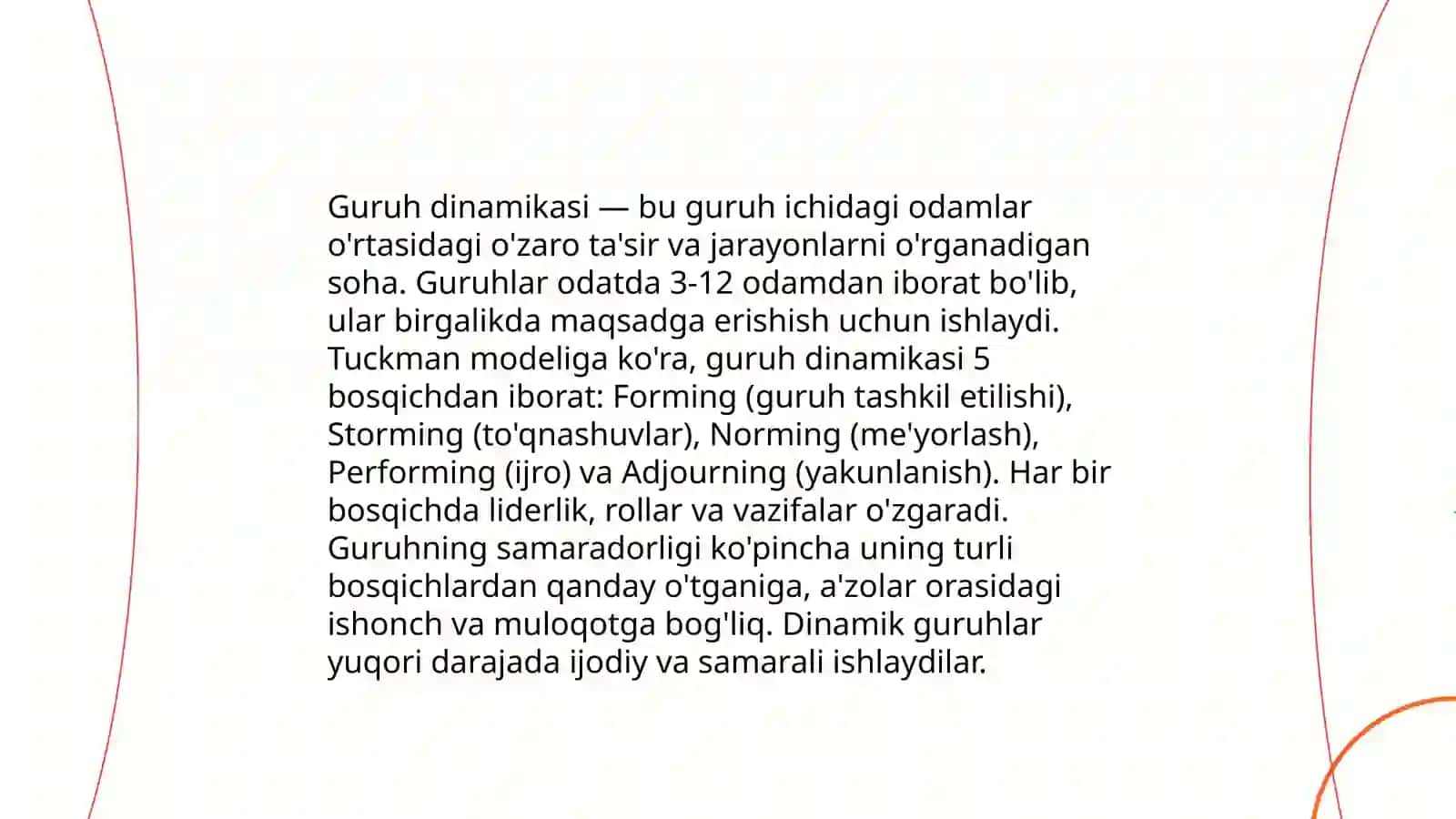 Guruhda ishlashning afzalliklari 4