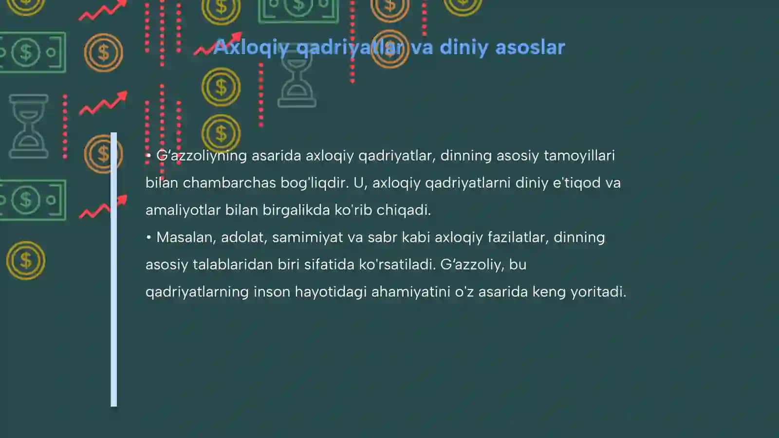Gʻazzoliyning Tavba asari asosida "Din va axloq" 4