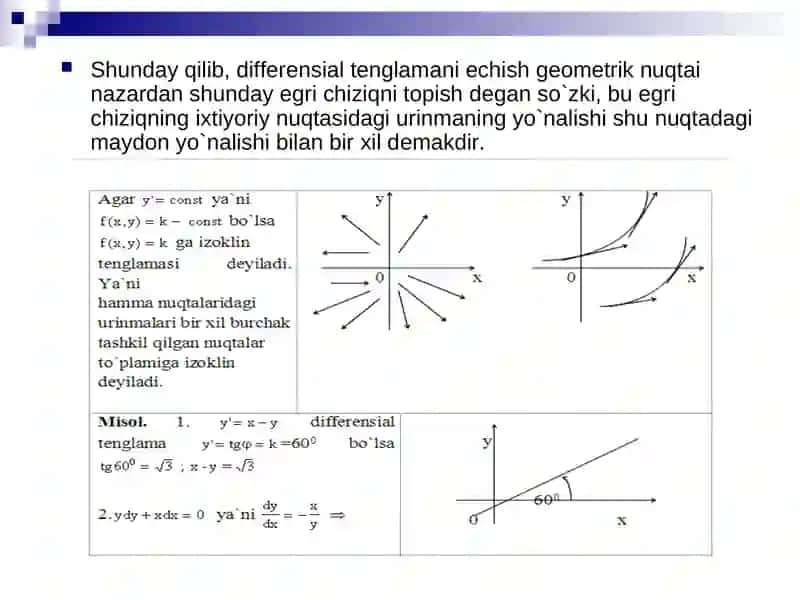 Birinchitartibli differensial tenglamalar 4