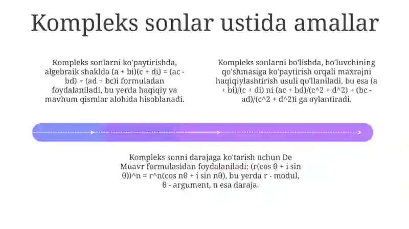 Kompleks sonlar va ular ustida amallar 4