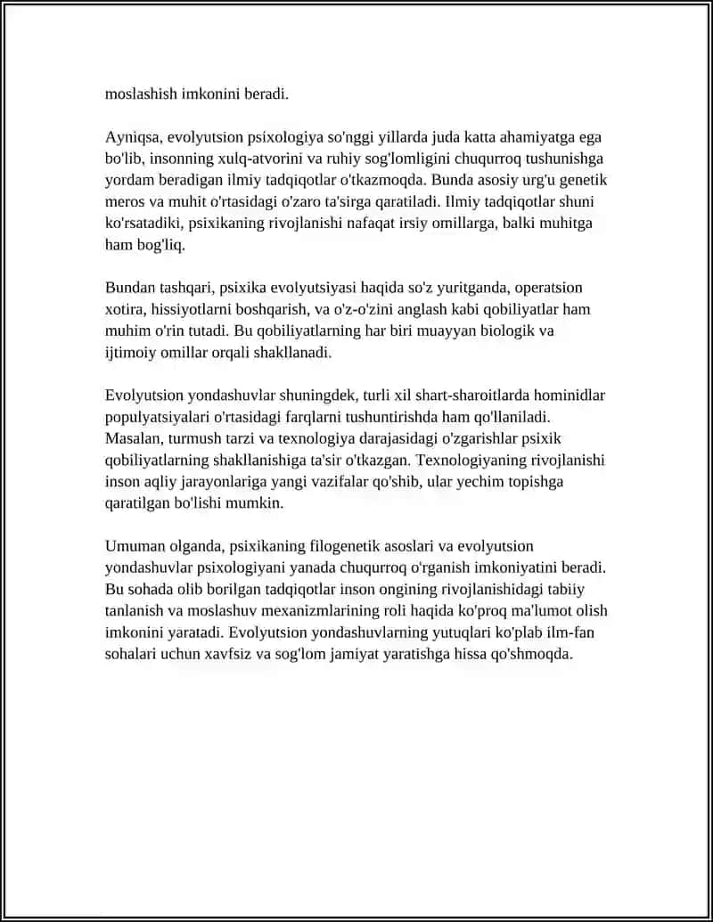 PSIXIKANING FILOGENETIK TARAQQIYOTI 4