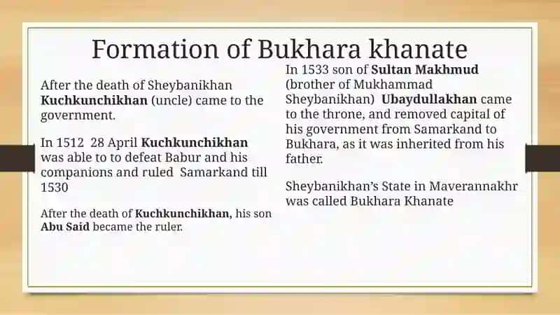 Division of Central Asia into Khanates 4