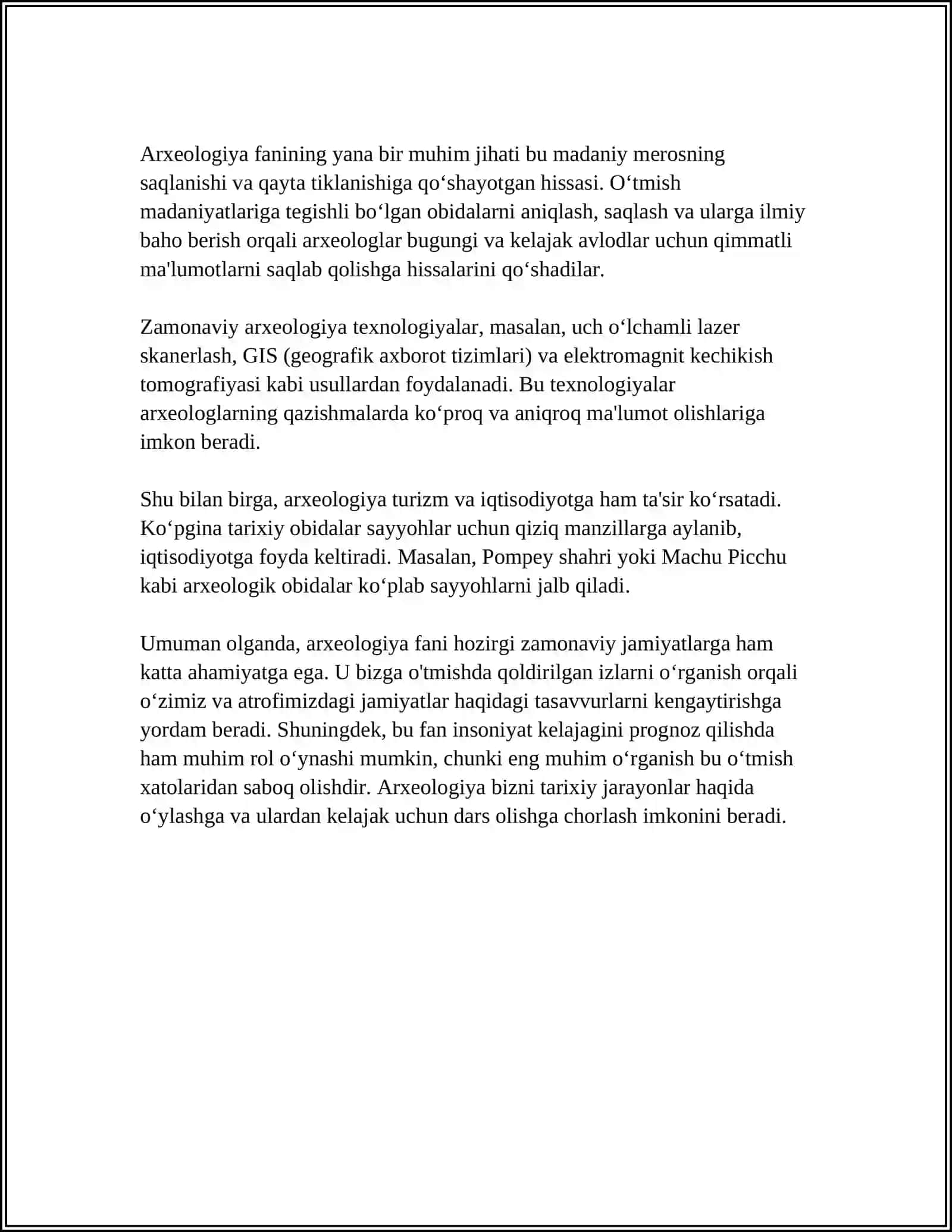 ARXEOLOGIYA FANINI O'RGANISHNING AXAMIYATI 4