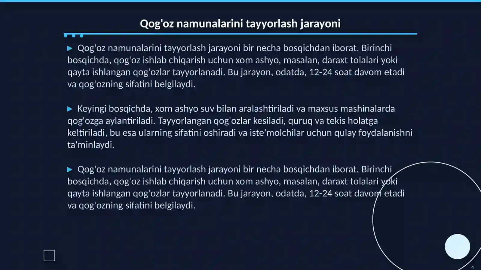 Qog'oz turlaridan namunalar tayyorlash 4