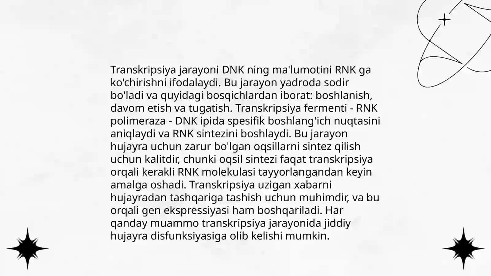 Oqsil biosintezi jarayoni 4