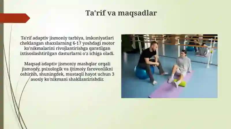 Moslashuvchan Jismoniy Tarbiyaning Umumiy Xususiyatlari 4