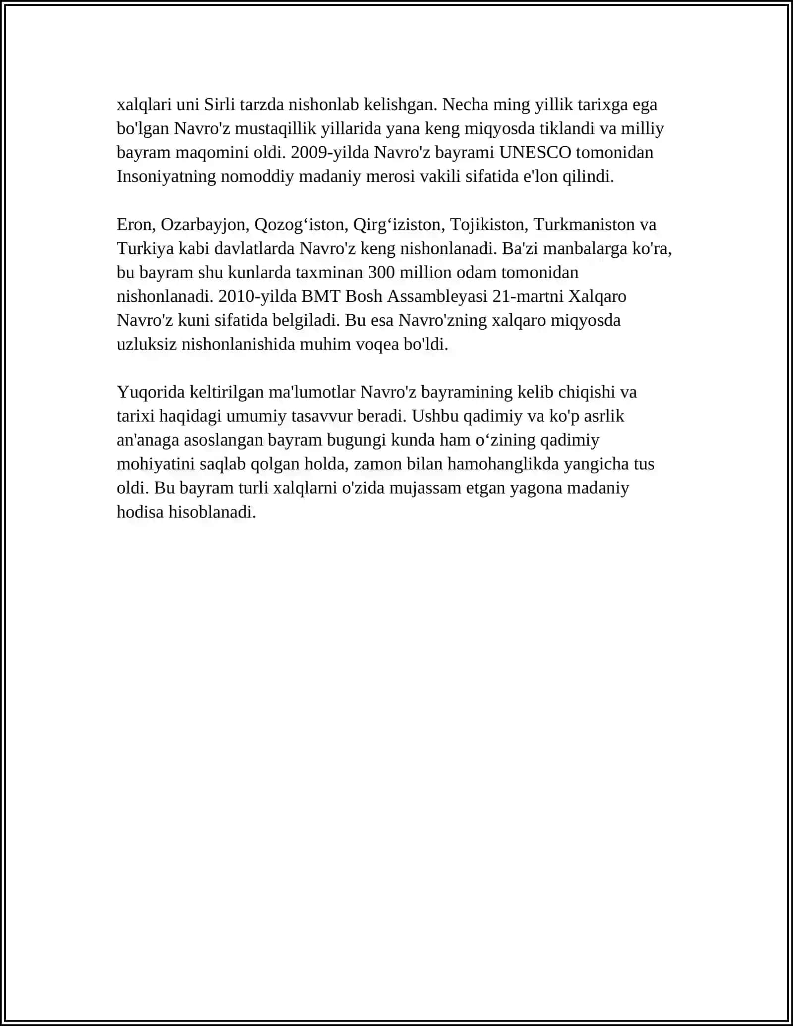 NAVROʻZ YANGILANISH VA YASHARISH BAYRAMI 4