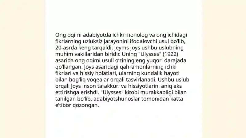 "Uliss" romanining tahlili 4