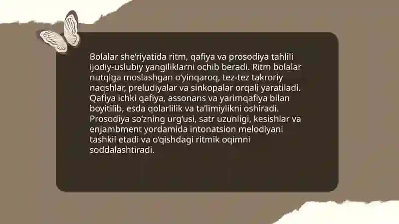 O’zbek bolalar she’riyatida ijodiy-uslubiy izlanishlar 4