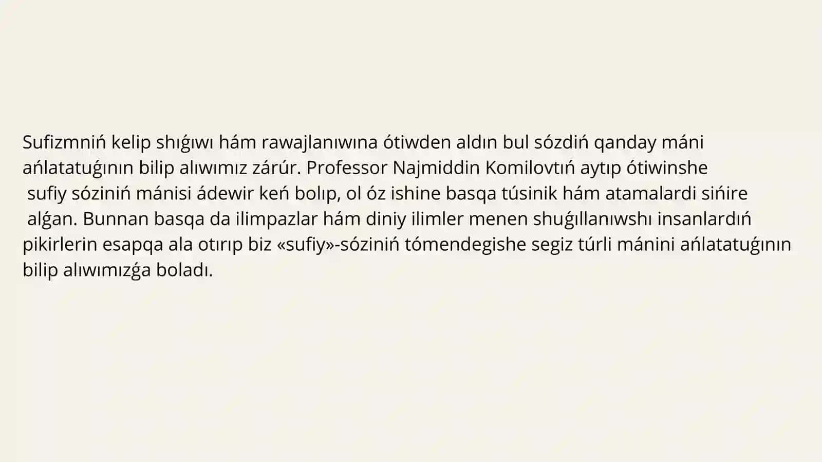 Sufizm taliymati 4