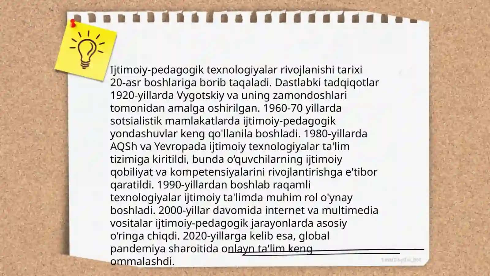 Ijtimoiy – pedagogik faoliyat metodikasi va texnologiyalari Aminboyeva Sarvinoz 4
