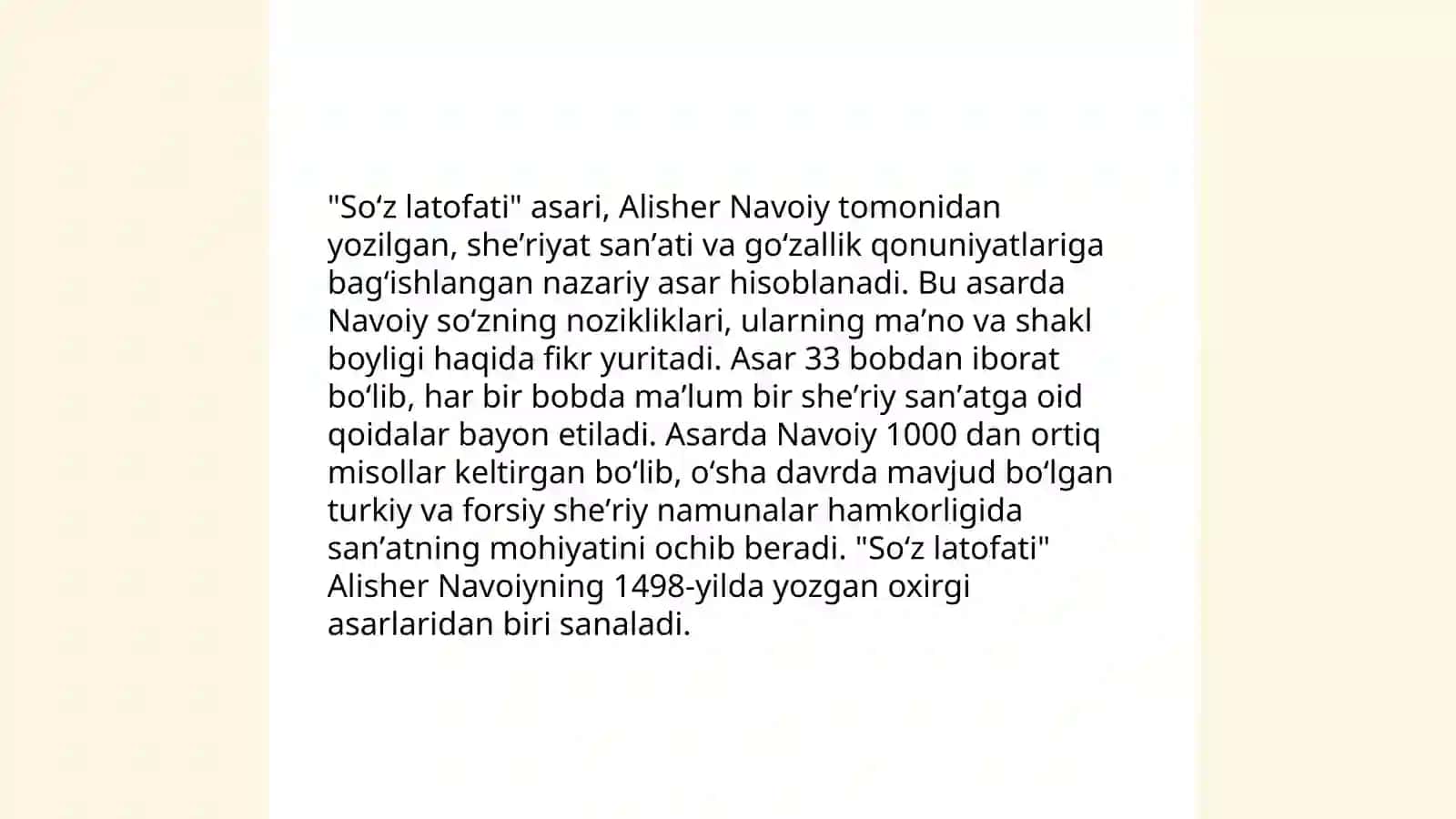 Erkin Vohidovning "Soʻz latofati" Haqida slayd 4