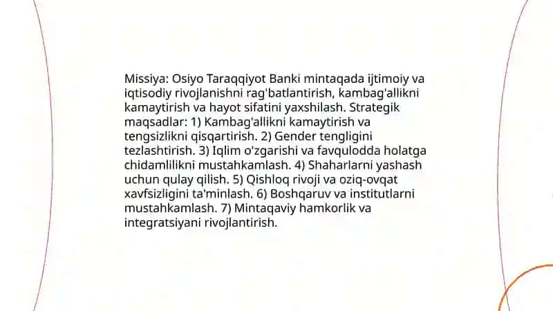 Osiyo Taraqqiyot Banki 4