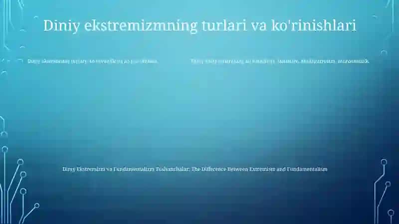 Diniy Ekstremizm Va Fundamentalizm Tushunchalar 4