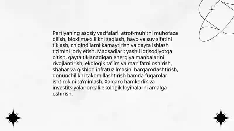 Ekologiya partiyasi haqida 4