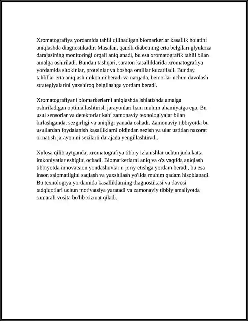 XROMOTOGRAFIYANING TIBBIY IZLANISHDAGI IMKONIYATLARI 4