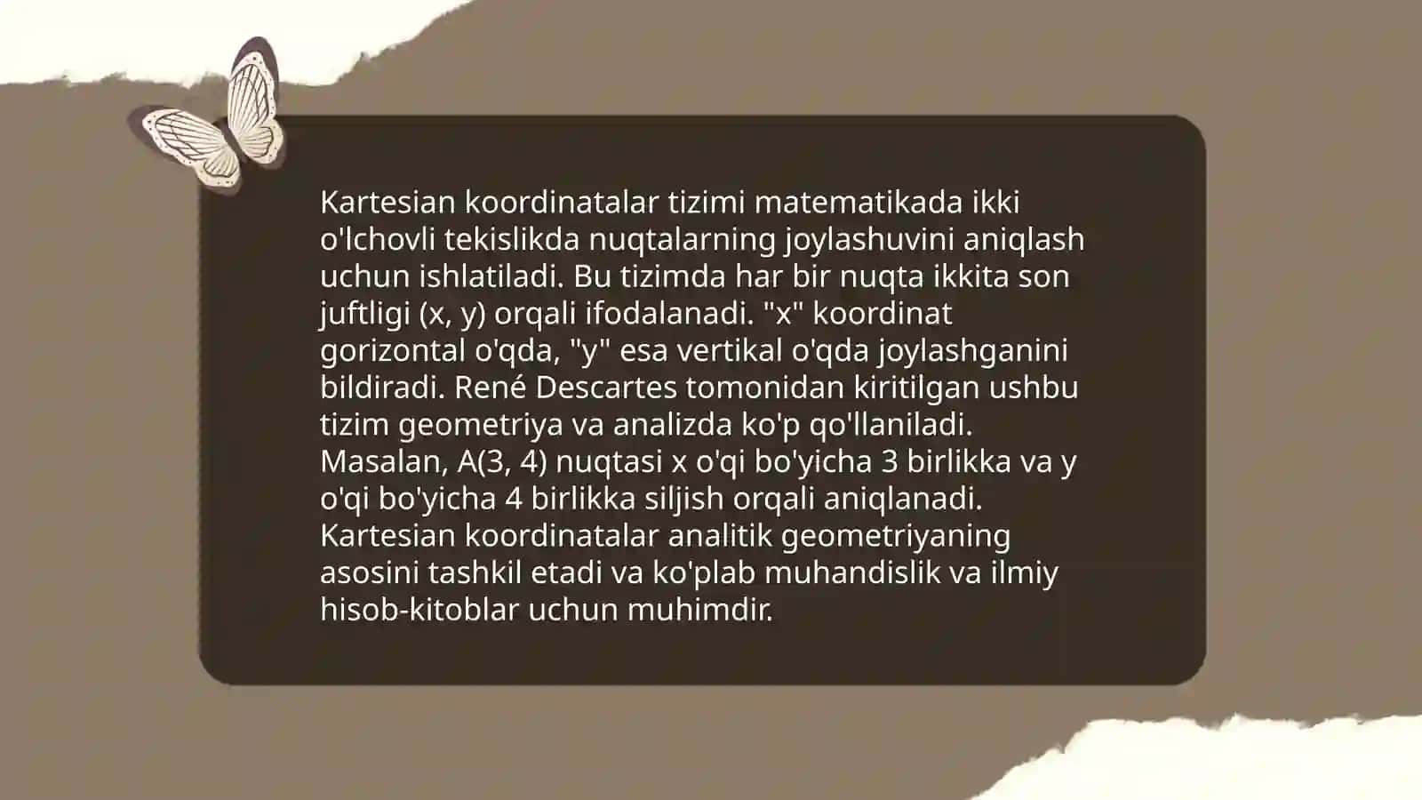 Koordinatalar usuli 4