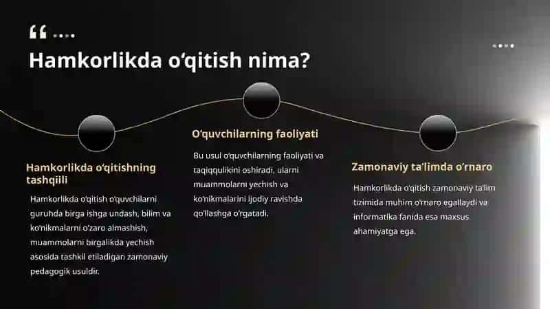 hamkorlikda informatika oʻqitish texnalogiyalari 4