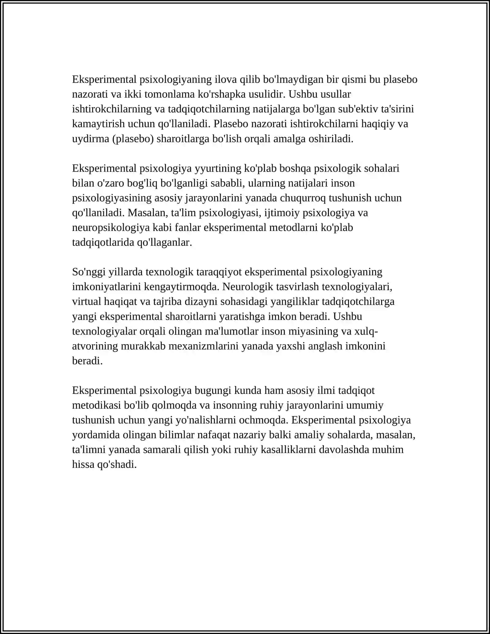 HOZIRGI ZAMON PSIXOLOGIYASINING TADQIQOT METODLARI 4