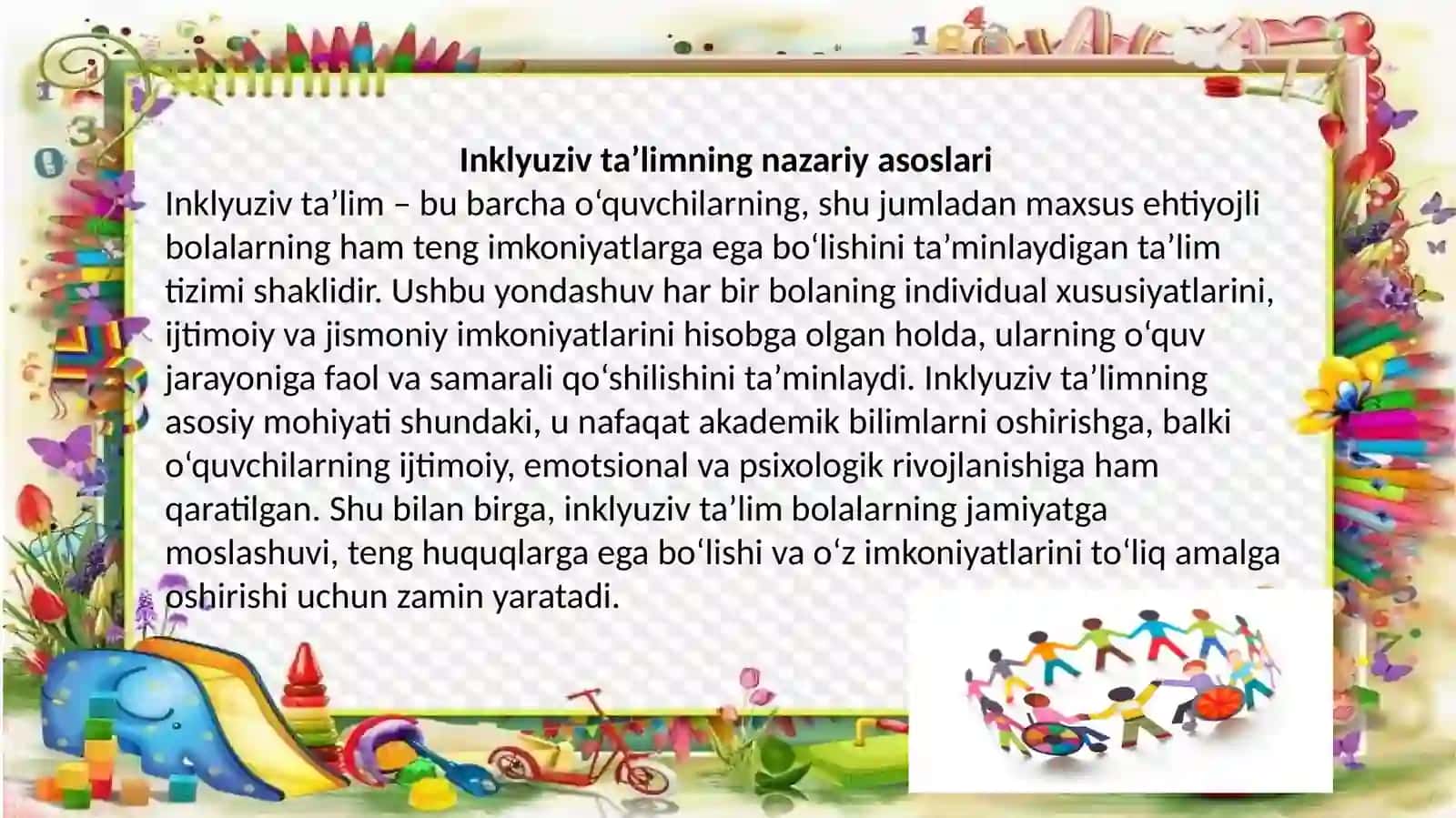 Inklyuziv ta'lim metodlari tahlili va xususiyatlari. 4